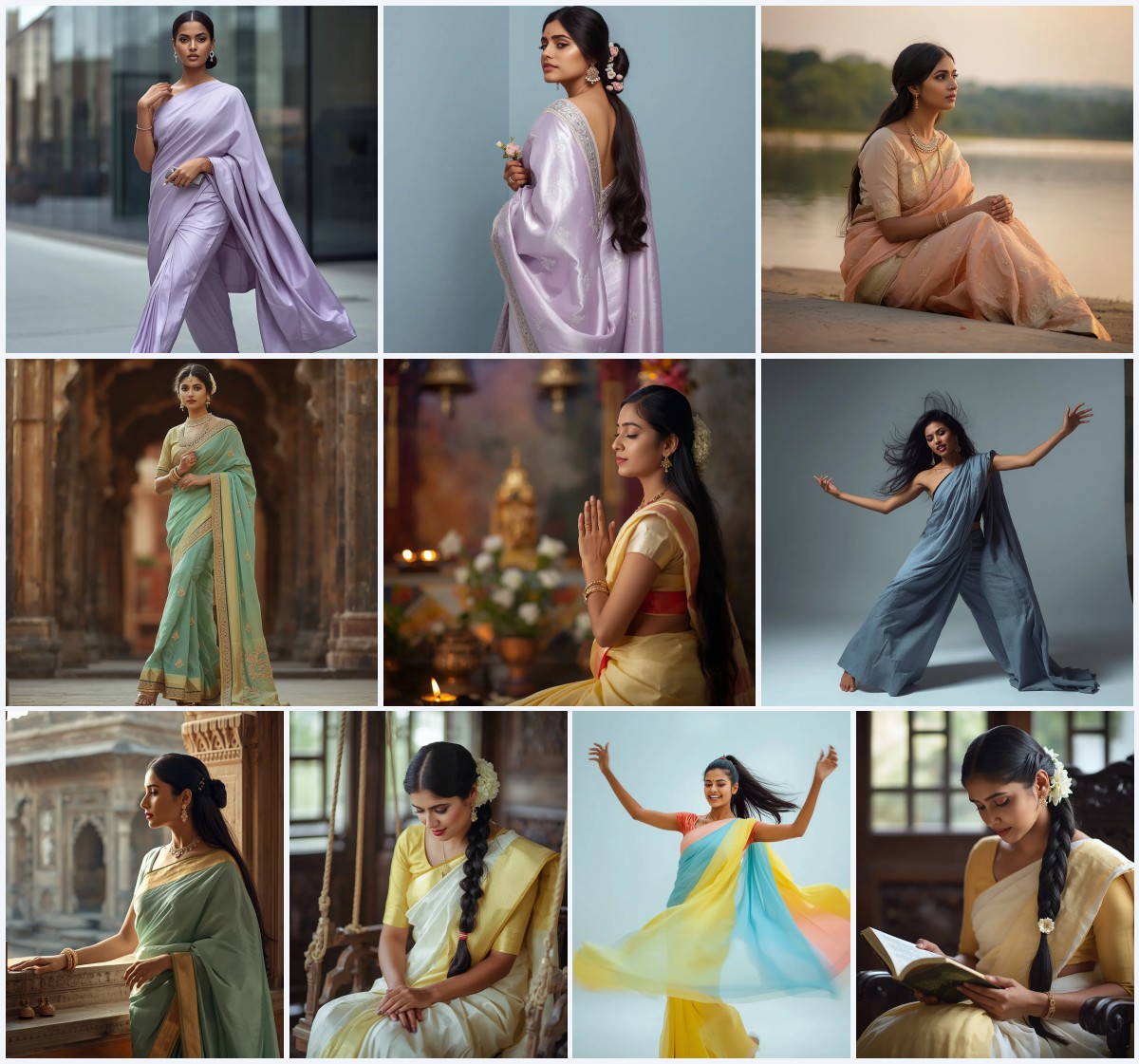 Best 10 Gemini Girl Photo Prompt Saree for Elegant Visuals | chatgpt prompt generator