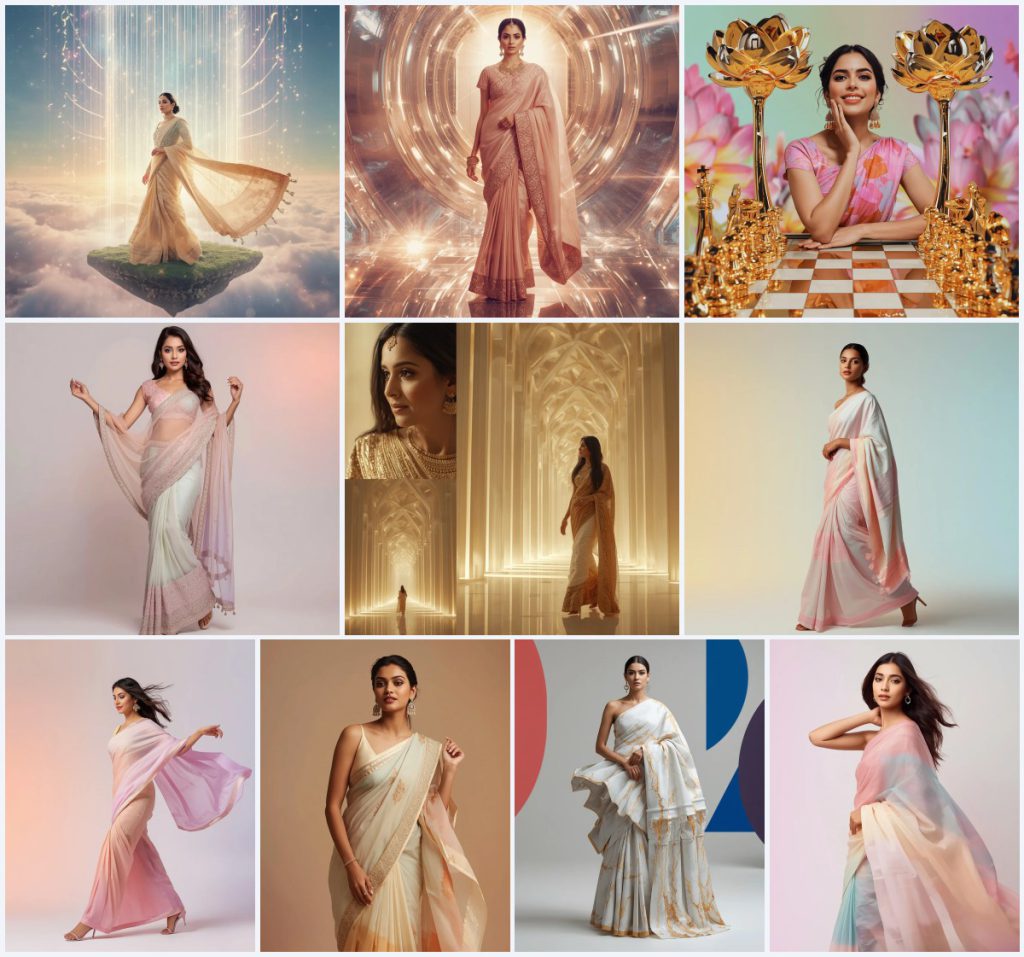 Best 10 Traditional Prompt For Gemini AI Girl for Authentic Portraits | Traditional saree prompt in english images