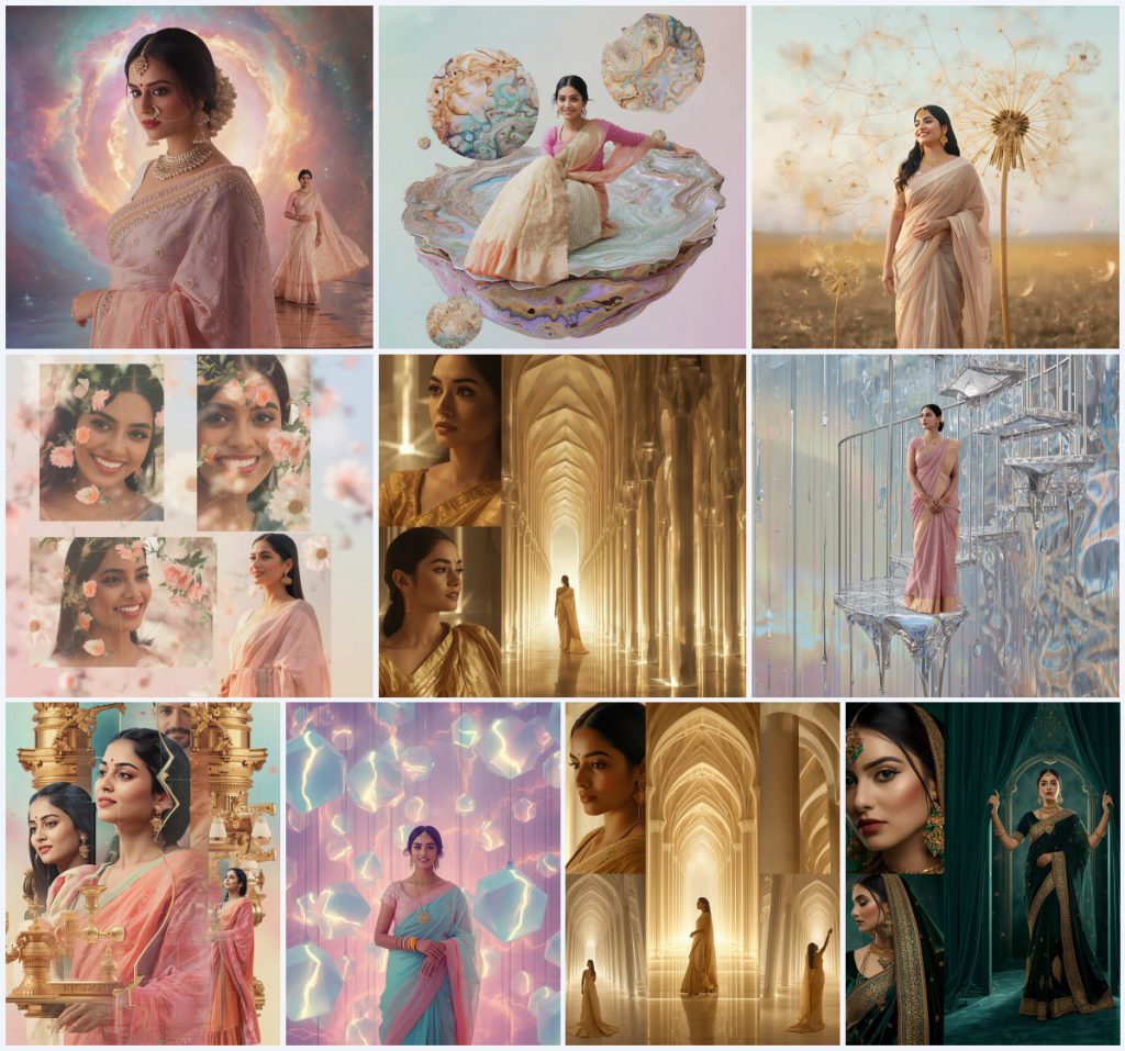 Top 10 Traditional Prompt For Gemini AI Girl Aesthetic for Artistic Art | aesthetic saree prompt